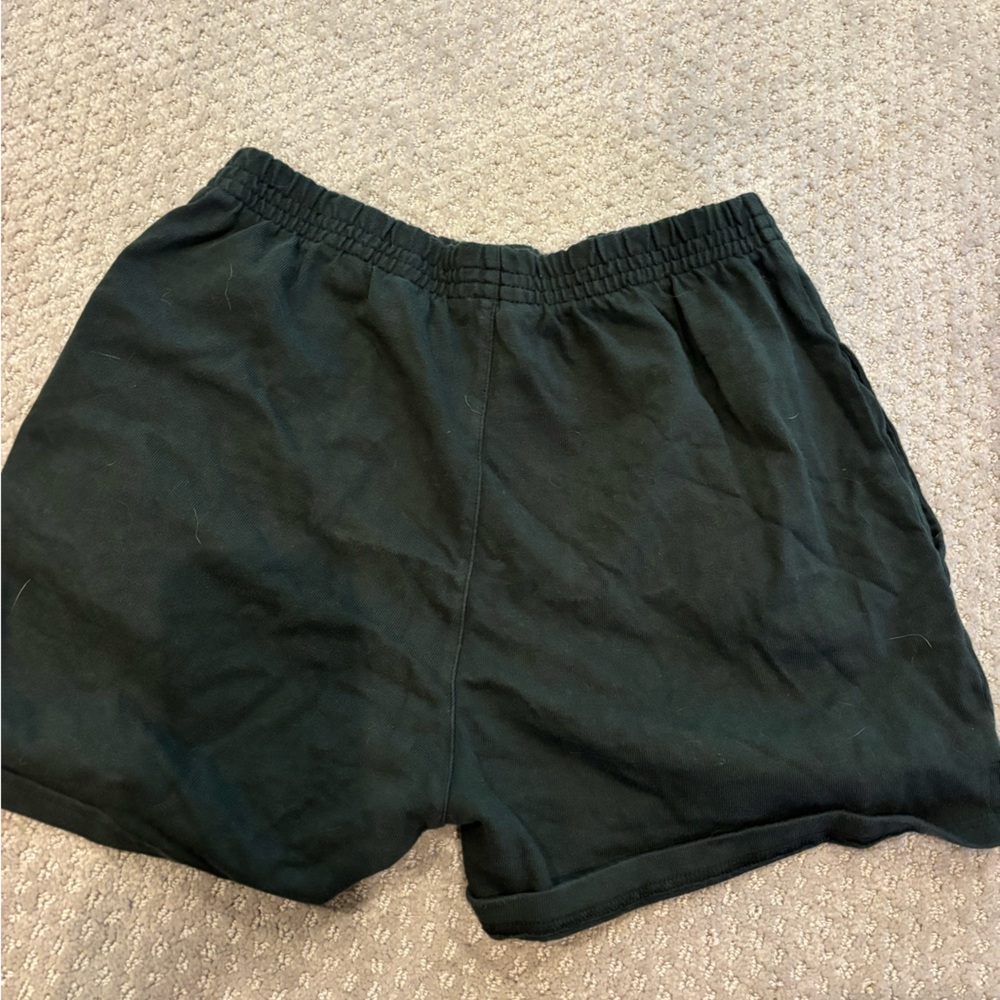 Brandy Women's Black Elastic-Waist Lounge Shorts